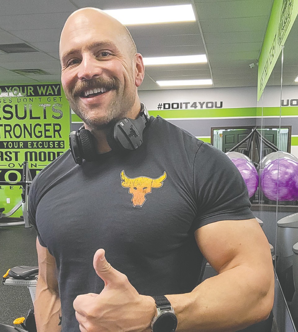 Greg Mahler in his home away from home – the gym. Submitted photos.